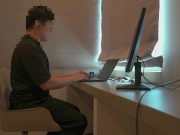 【個人撮影】#32 エンW不倫CH またまたやっちゃいました。リアルリモート会議中のぺろぺろ奉仕。。生挿入して中出しする不倫カップルの日常♡／Japanese amateur /日本人/japanes 3/16