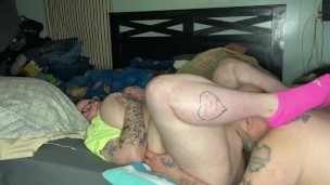 I ate and fucked this married cheating BBW and cream pied her pussy