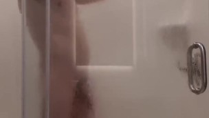 Watch mclovin shower and jerk his huge dick