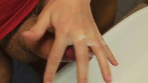 Jerking Off My Husband Using My Lover's Cum As Lube