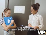 VIP4K. Strict lady boss can't resist spectacular lesbians 3some in the office 3/16