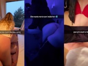 college girls snapchat compilation of dirty fucking TRIPLE SCREEN 7/16