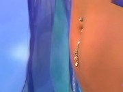 Hot blonde lesbian has a sex dream with her best friend eating her shaved pussy