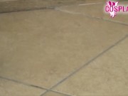 Sexy pirate Sharon heads out to the sea in her black nylons and high-heeled sandals 8/16