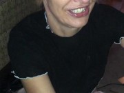 She just love to cock workship this 9 inch girth bbc! Stretch her out like no one else! 🐐🙏👺👹 12/16