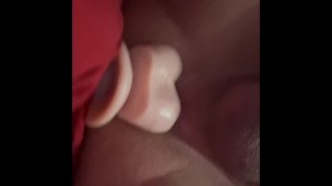 Barely Legal Femboy Rides Dildo