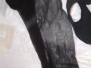 Mi sego sborro e poi piscio sui gambaletti e perizoma (ITA Napoletano) 7/16