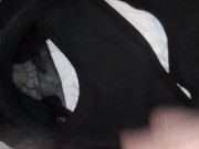 Mi sego sborro e poi piscio sui gambaletti e perizoma (ITA Napoletano) 9/16