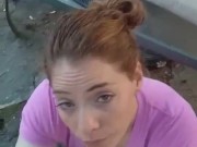 POV Smoking Public BJ with Facial Finish - Heather Kane 1/16