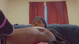 Watch me TRY to take this BIG COCK IN MY PUSSY
