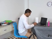 PIE4K. Lance Hardwood cums into her pussy for the first time and it's much better than porn 2/16