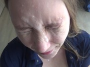 The dirty secretary loves to slobber the boss's dick,get spit on her face and fuck. 13/16