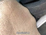 Taking off my Sweaty Sneakers at Gym! Stinky Feet and Dirty Socks Fetish! 4/16