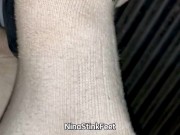 Taking off my Sweaty Sneakers at Gym! Stinky Feet and Dirty Socks Fetish! 5/16