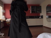 A cute nun in a coat turned out to be a whore for the night😜 1/16