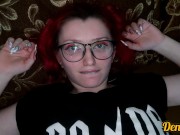 Red-haired cutie has anal sex and gets cum on her face 13/16