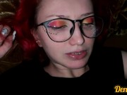 Red-haired cutie has anal sex and gets cum on her face 14/16