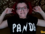 Red-haired cutie has anal sex and gets cum on her face 15/16