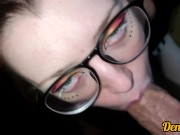 Red-haired cutie has anal sex and gets cum on her face 2/16