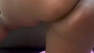 Cute Black Girl With BIG Round ASS FINGERING her TIGHT ASSHOLE ROUGH n Deep!