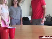 A game of strip pong with 2 hot lesbo girls 5/16