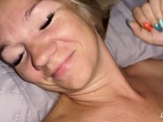 Uncut and unedited real couple middle of the night sex with close up scenes and cum filled pussy 3/16