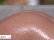 The massage around the pool gets naughty 3/16