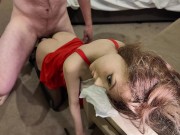 Australian Horny Facial Cumshot and Anal of Brunette wearing lingerie 1/16