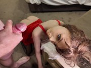 Australian Horny Facial Cumshot and Anal of Brunette wearing lingerie 8/16