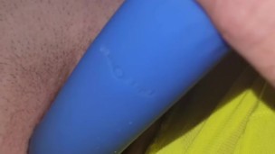 Ripped leggings close up masturbating