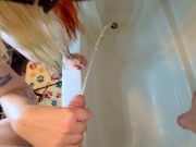 testing the light with my piss hose 3/16