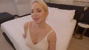 Noisy Neighbor Gets Lucky With Blonde Curvy Milf Kiara Lord