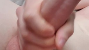 Horny Guy Jerks Big Cock And Cums