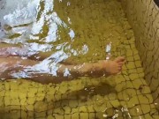 A naked Japanese woman enjoys a hot spring! After that, I fucked a plump beautiful woman at the hote 4/16