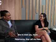 Stepson with BBC fucks his MILF Stepmom in my first interracial experience until he cums in my mouth 1/16