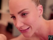 Beautiful Busty European Babes Jennifer Mendez and Nathaly Cherie Worship Each Others Huge Tits 11/16