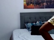 beautiful secretary changes clothes in her room 1/16