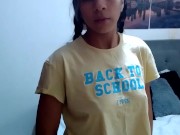 beautiful secretary changes clothes in her room 3/16