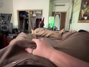 WATCH ME JERK OFF POV *SOFT MOANS AND DEEP VOICE* 1/16