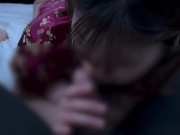 チャイナドレス姿で濃厚フェラ♡cosplay costume blowjob 1/16