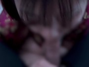 チャイナドレス姿で濃厚フェラ♡cosplay costume blowjob 12/16