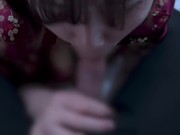 チャイナドレス姿で濃厚フェラ♡cosplay costume blowjob 16/16
