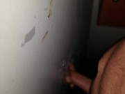 Wife sucks me at glory hole 9/16