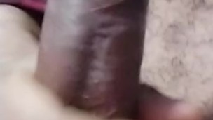 BIG BLACK DOMINICAN COCK MASTURBATES