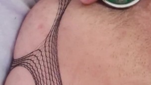 Creamy anal orgasem. Close view of my destroyed hole