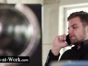 The secretary does take care of her boss 1/16