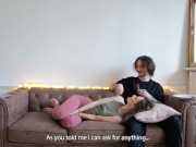 Amateur Français - Nina est de retour, je lui lèche la chatte et on chill ensemble. 9/16