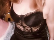 Hot milf Slutwife enjoys degrading and humiliating husband with limp cock and cuck fetish 3/16