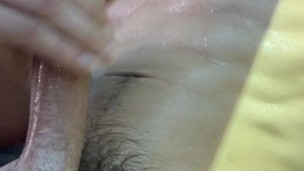 Mature man jacking off in his car Hot cumshot close up POV