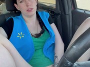 Cute brunette masturbates on lunch break 1/16